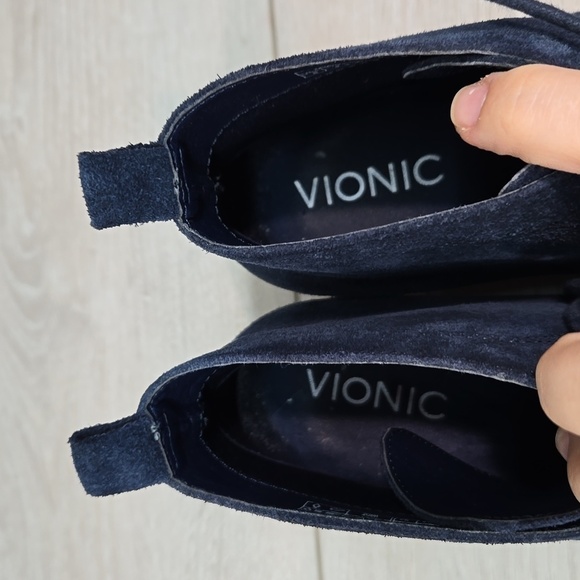 Vionic Women Andi Suede Ankle Heels Boots Lace Up shoes sz 6 - Picture 5 of 13
